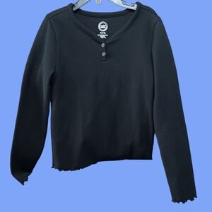 Wonder Nation Black Long Sleeve Tee